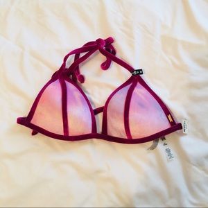 Pastel velvet VS PINK bikini top!
